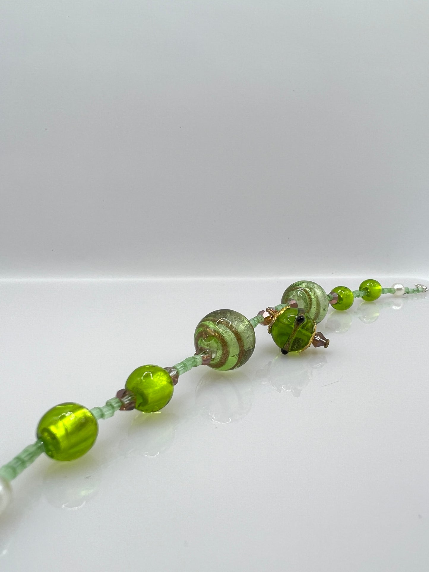 Armband "GREEN GOLDGLASS"