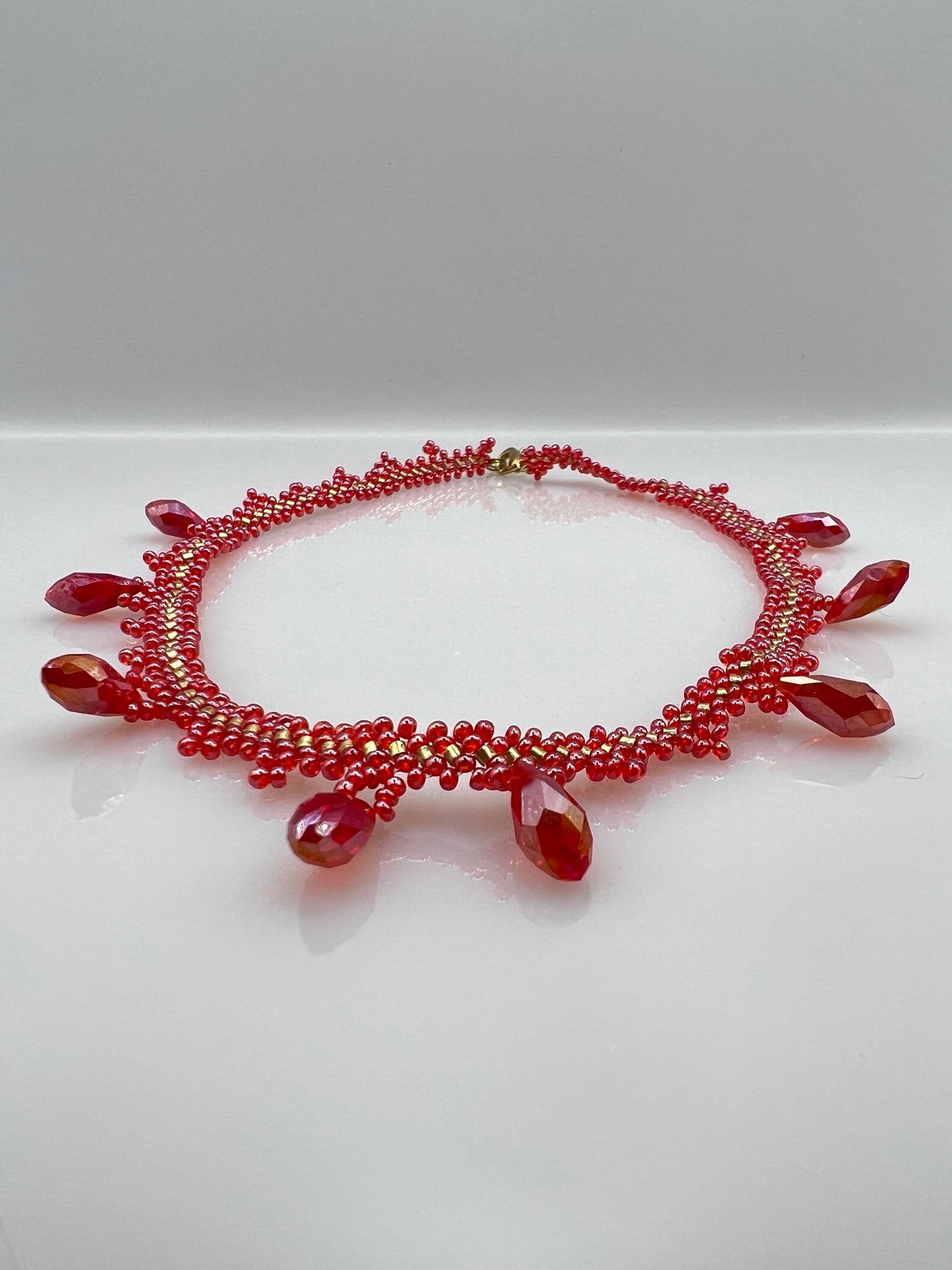 Halskette "RED-FIRE RAIN CHOKER"