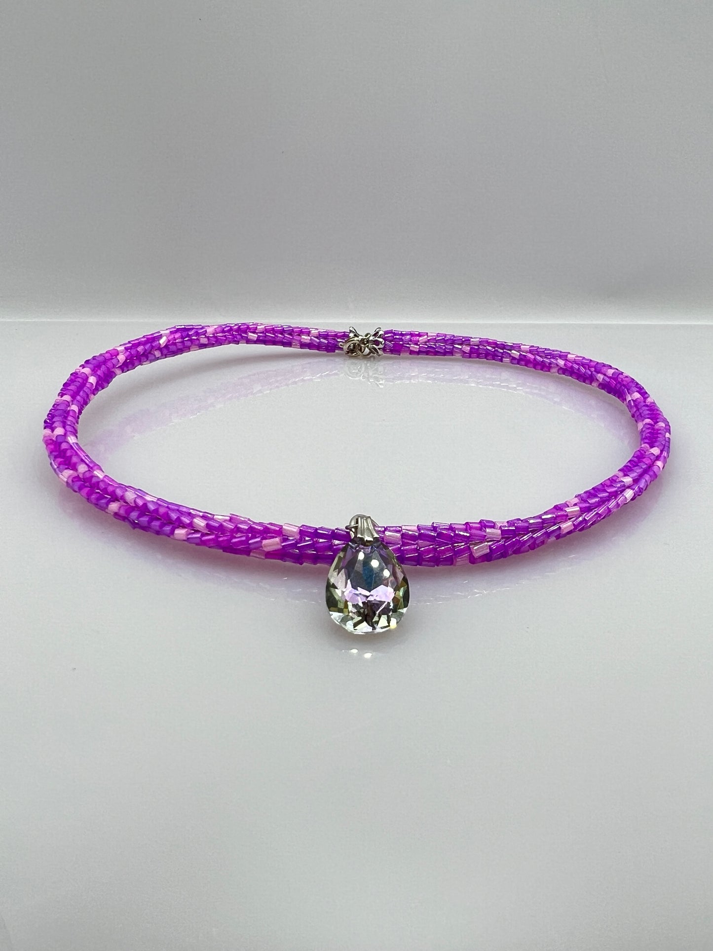 Halskette "VIOLET CRYSTAL CHOKER"