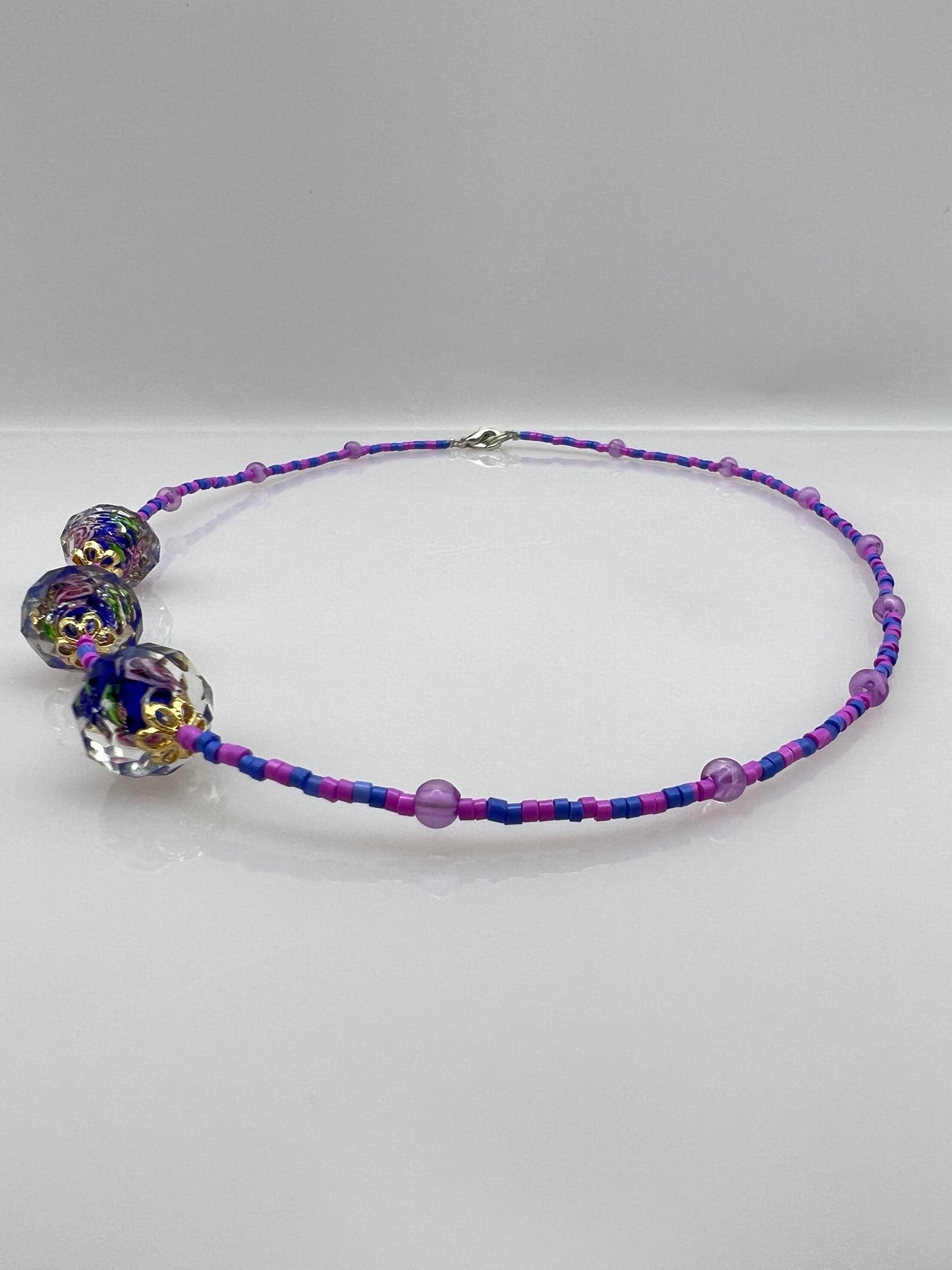 Halskette "VIOLET ROSES"