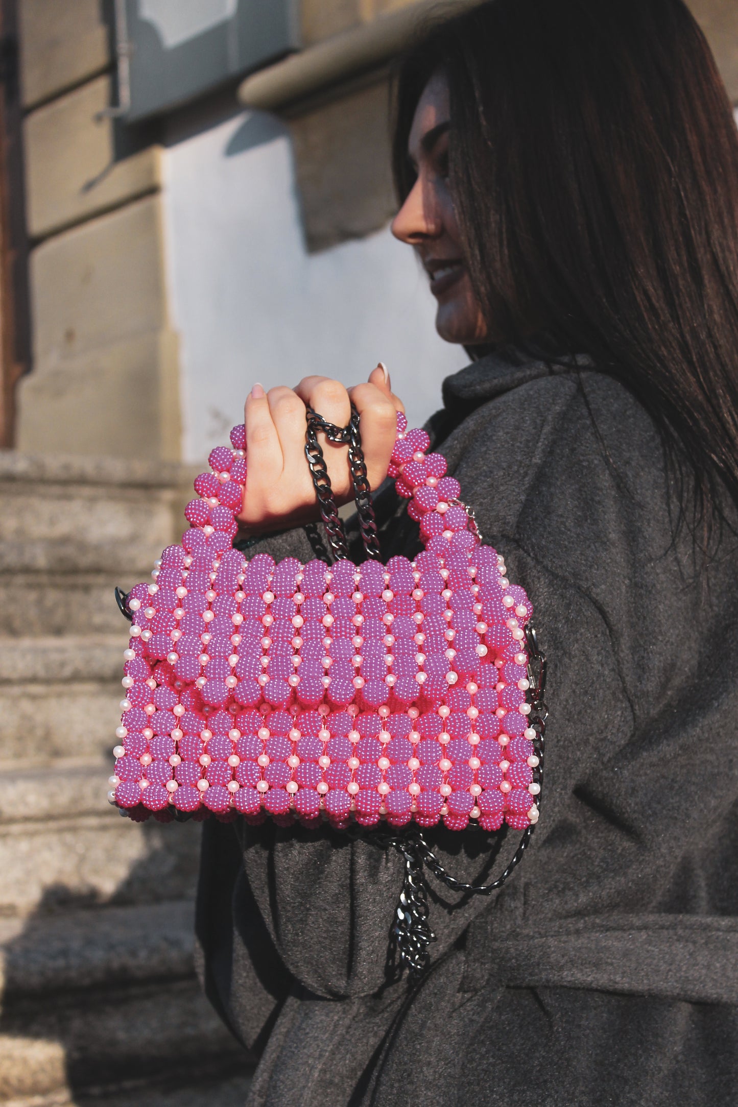 Handtasche "FLAMINGO PINK PEARL"