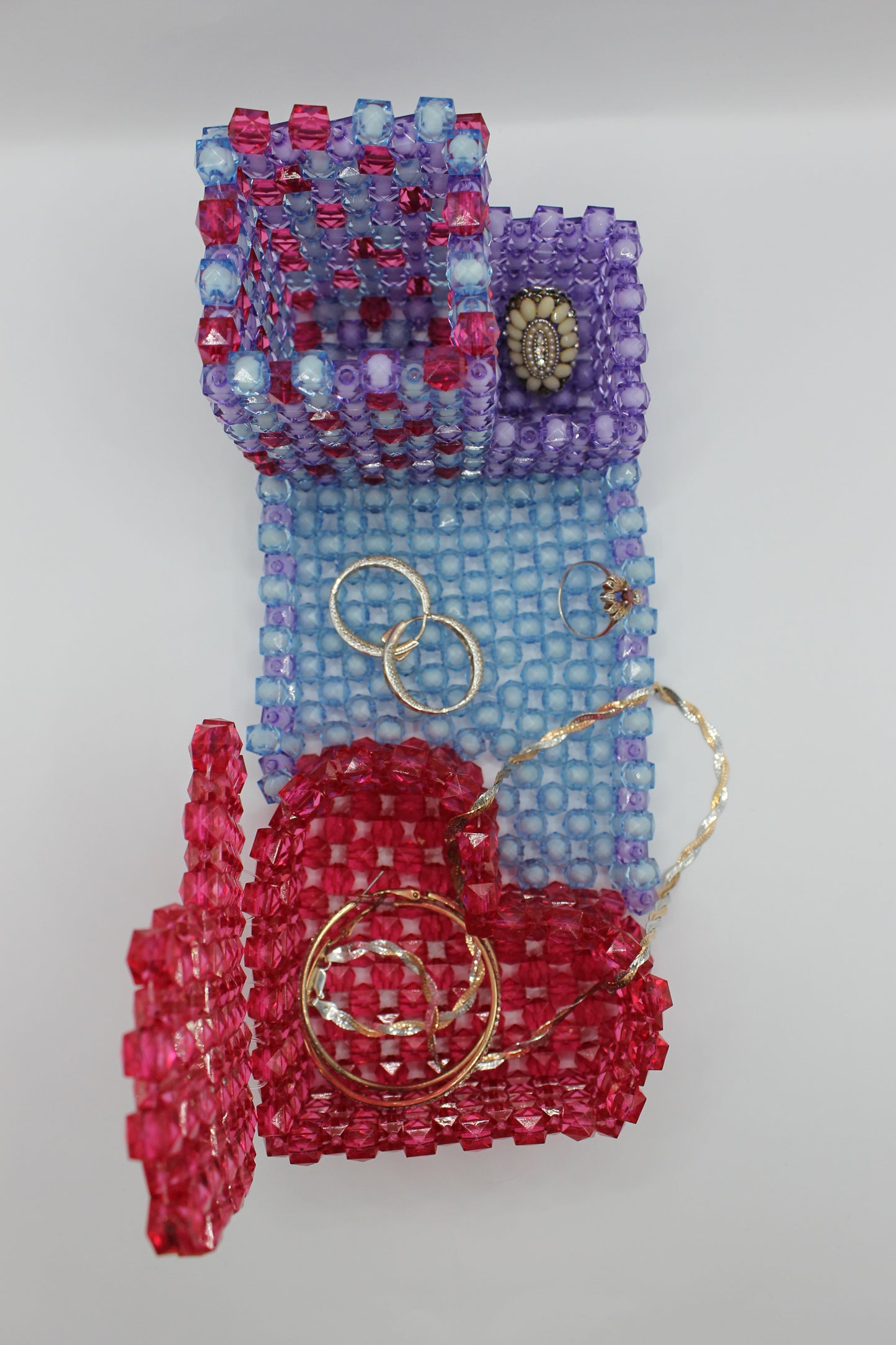 Schachtel "PURPLE BLUE PINK SET"