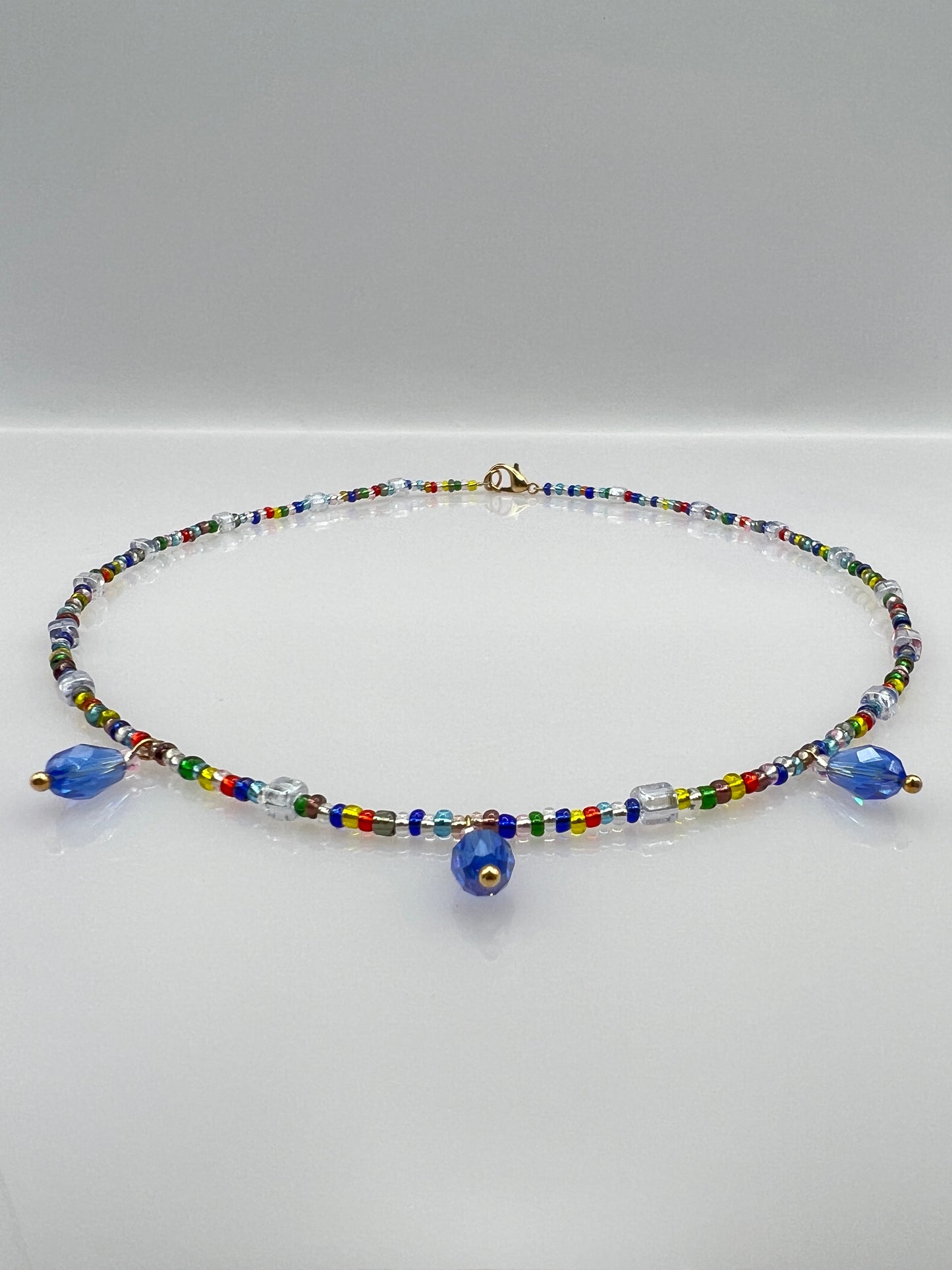 Halskette "RAINBOW DROPS CHOKER"