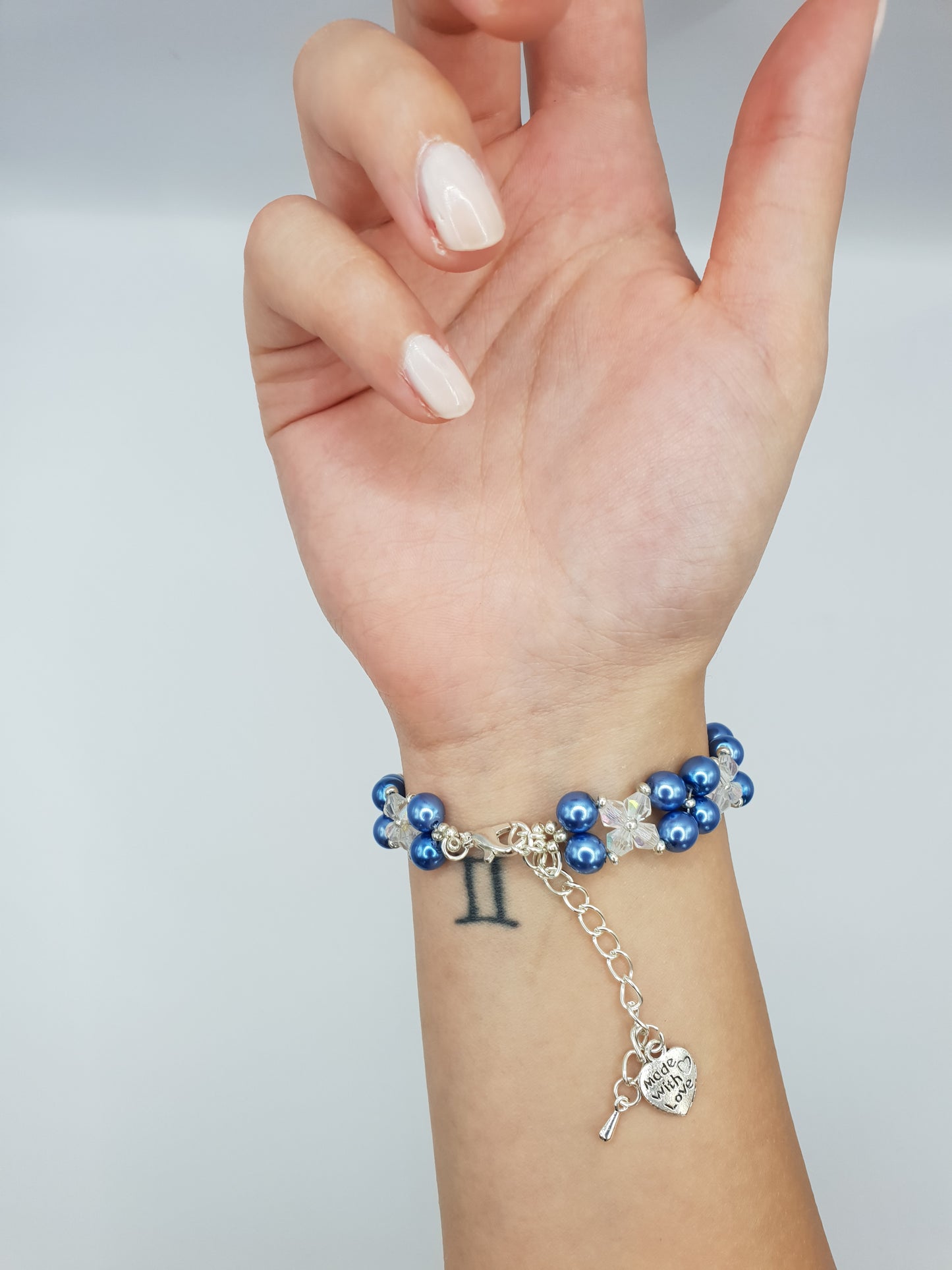 Armband "BLUE PEARL"