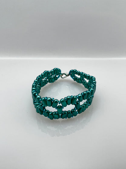 Bracelet "PINE GREEN CAROUSEL"