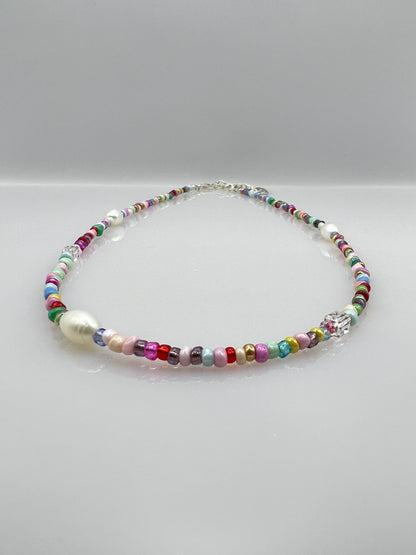 Halskette "PASTEL-RAINBOW CHOKER"