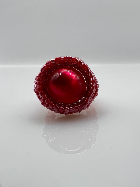 Ring "DARK RED STONE"