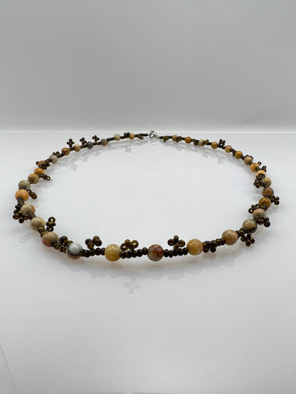 Halskette "TIGER EYE AGATE STONES"