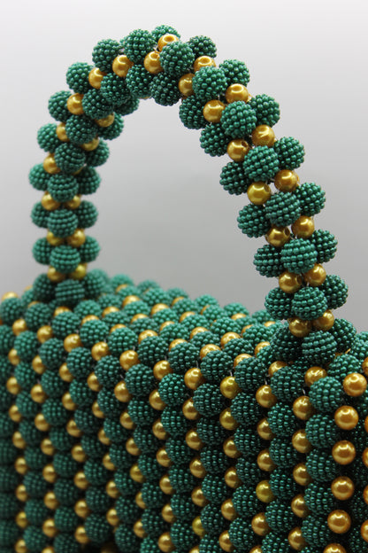 Handtasche "GOLDEN-GREEN PEARL"