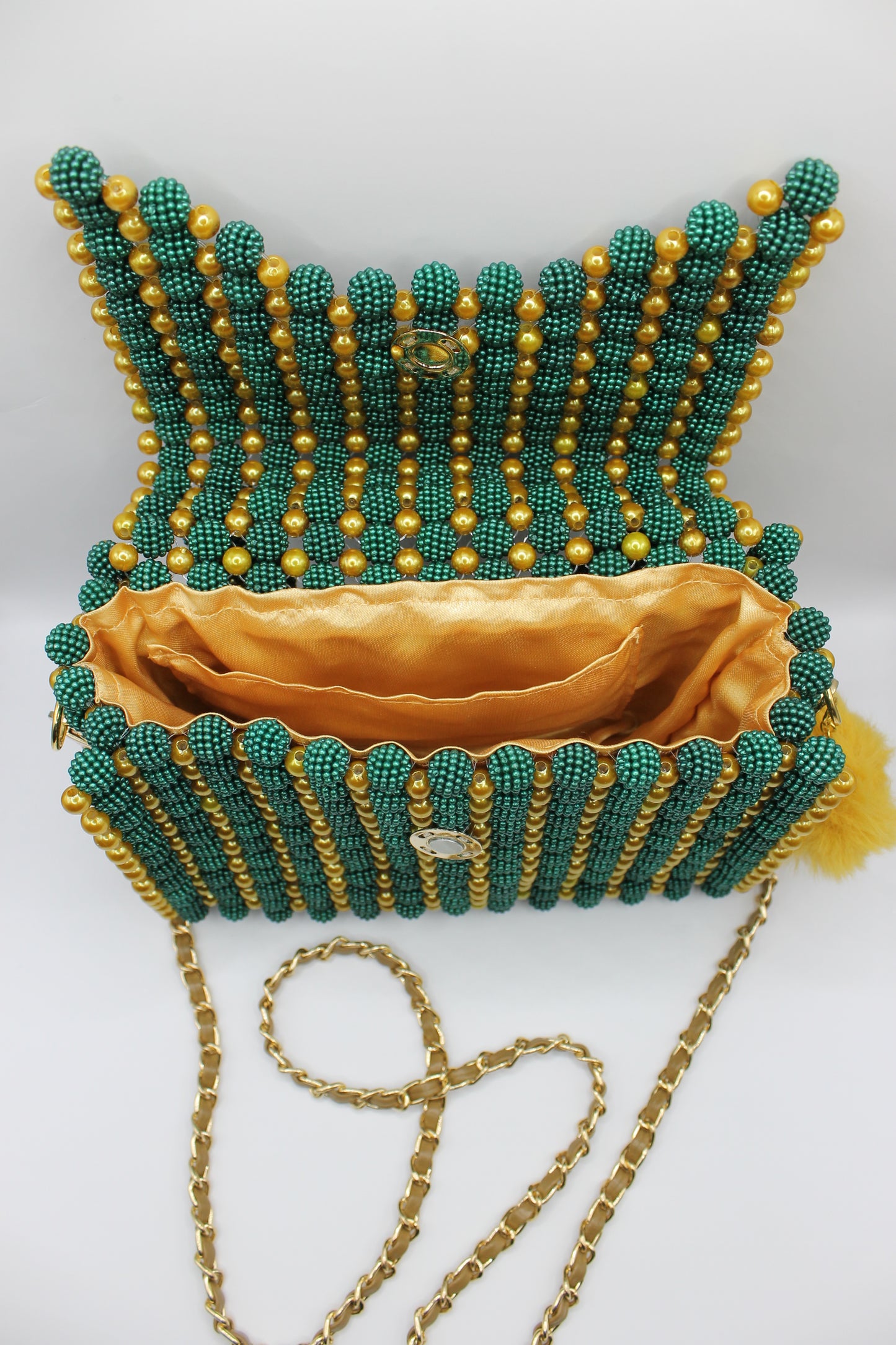 Handtasche "GOLDEN-GREEN PEARL"