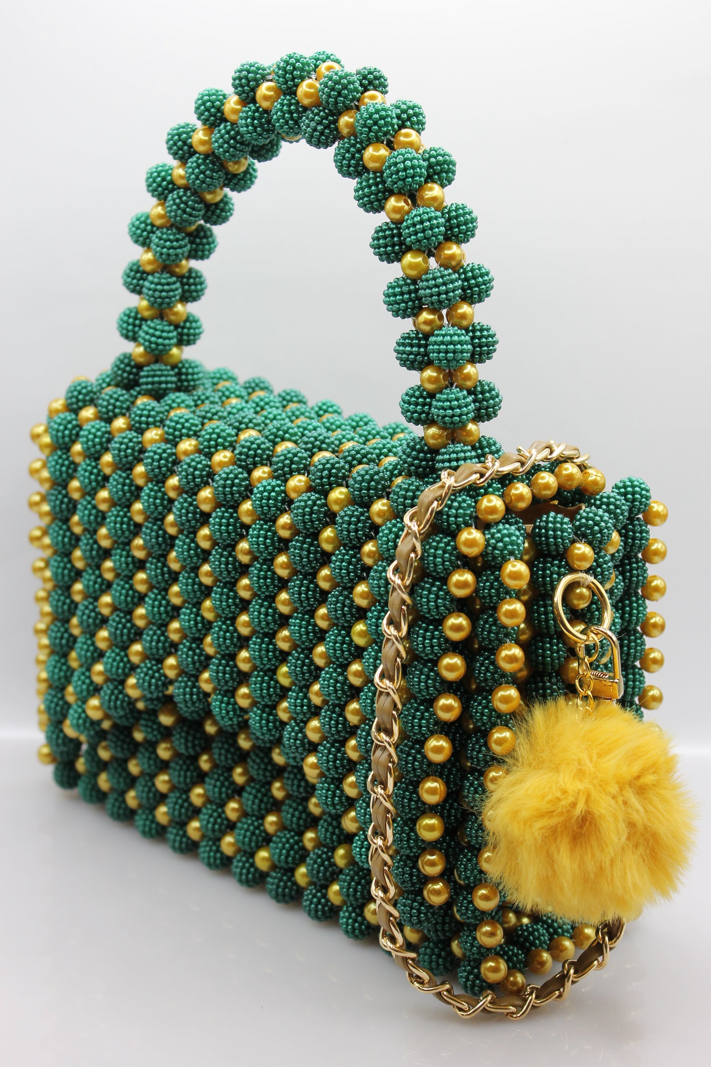 Handtasche "GOLDEN-GREEN PEARL"