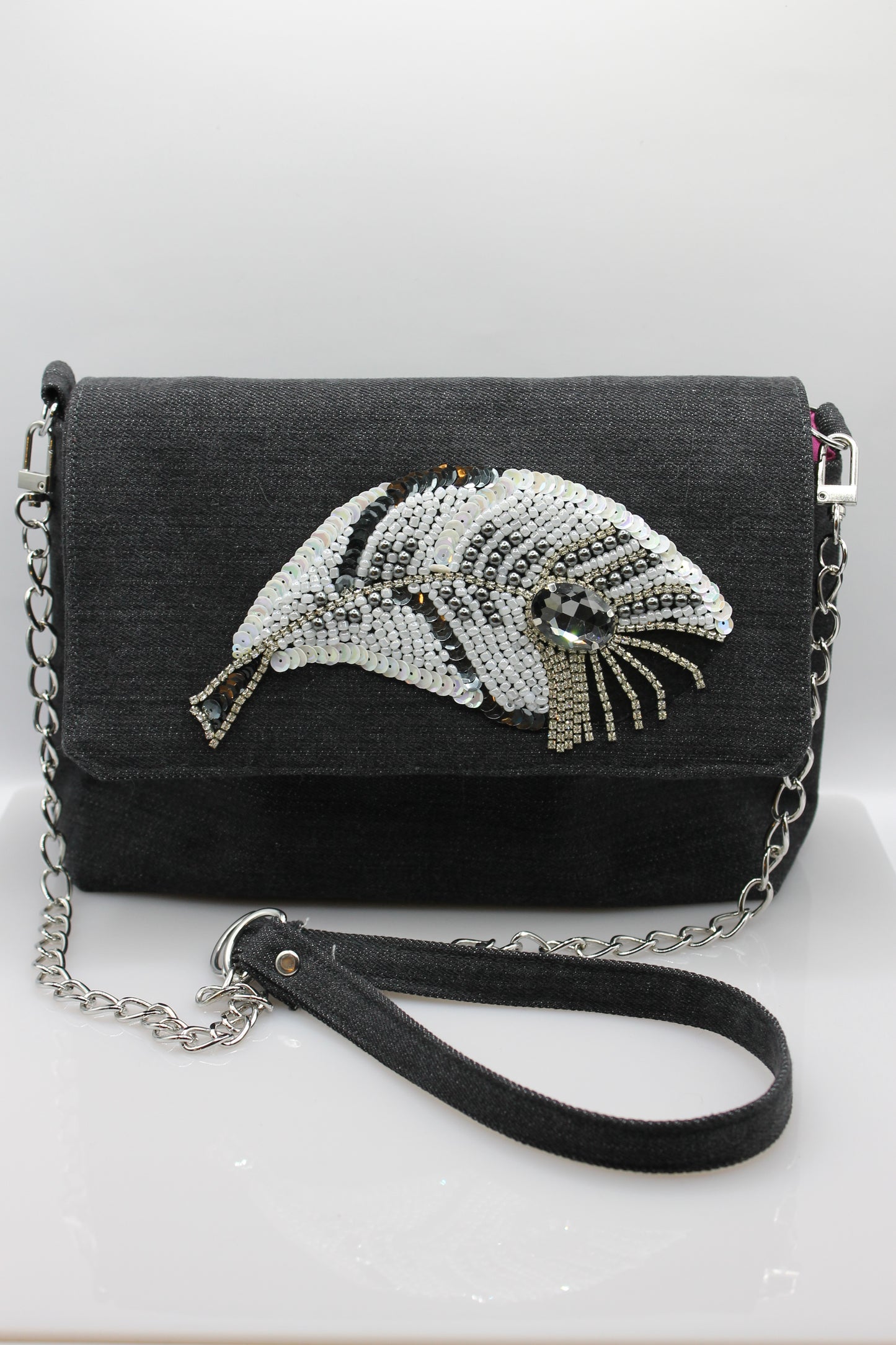 Handtasche "JEANS FEATHER"