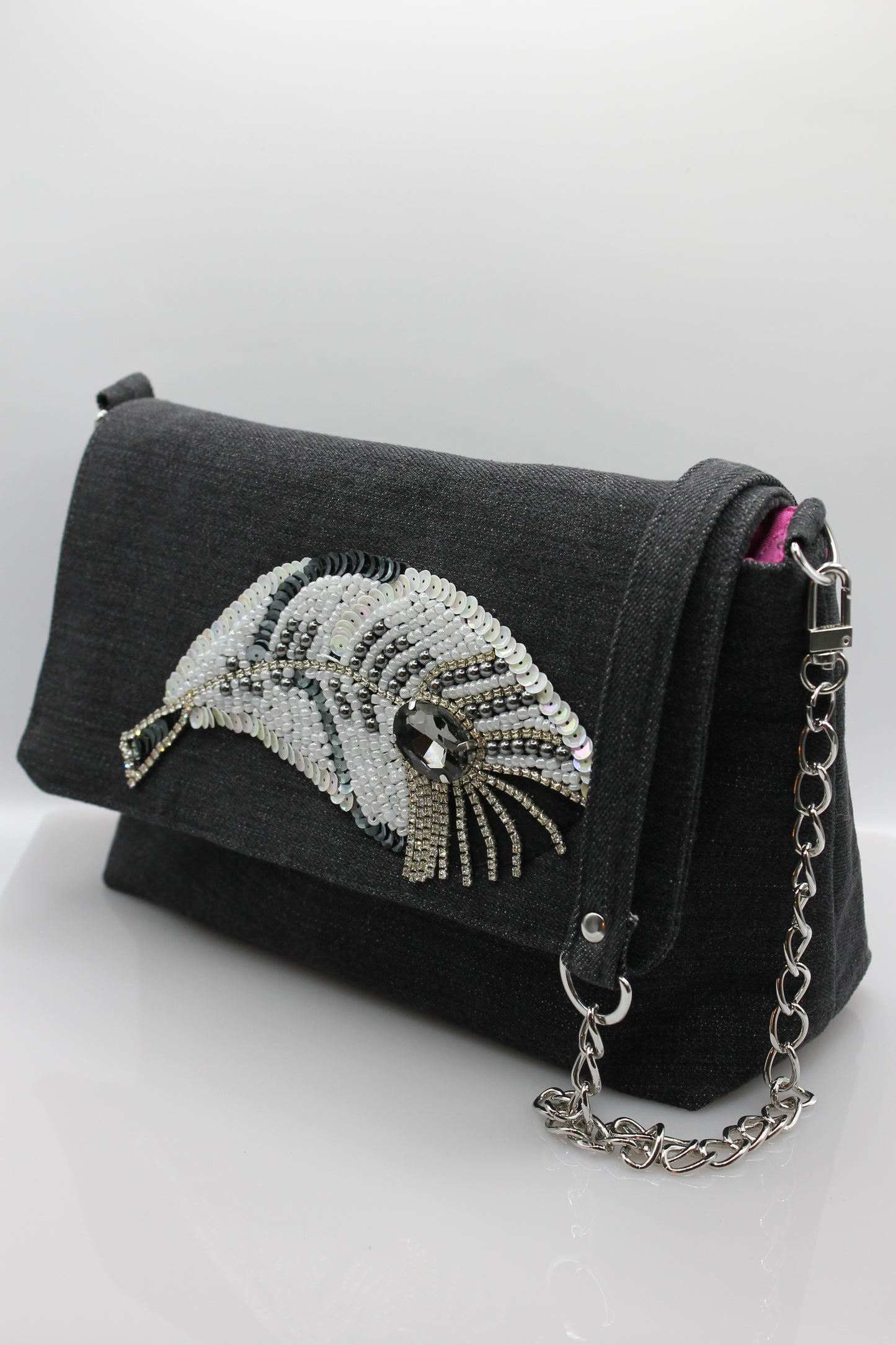 Handtasche "JEANS FEATHER"