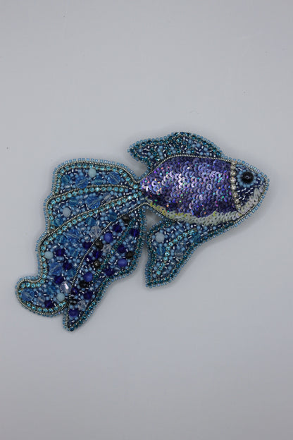 Brosche "BLUE FISH"