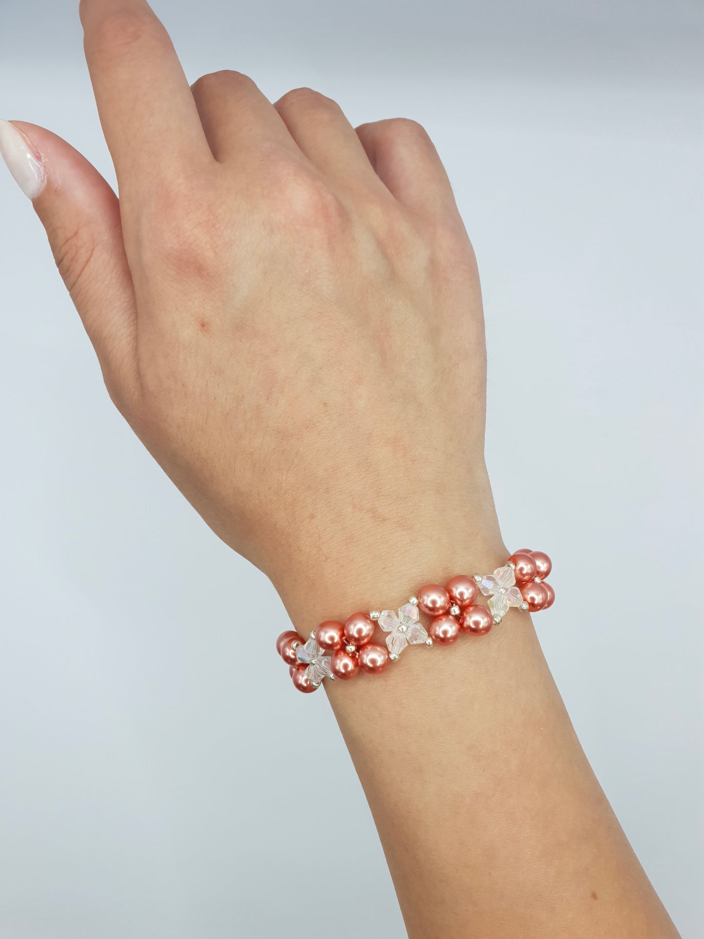 Bracelet "RED PEARL"