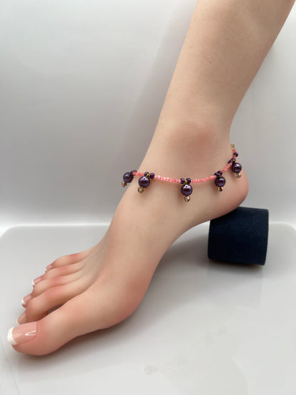 Anklet "PURPLE RAIN"