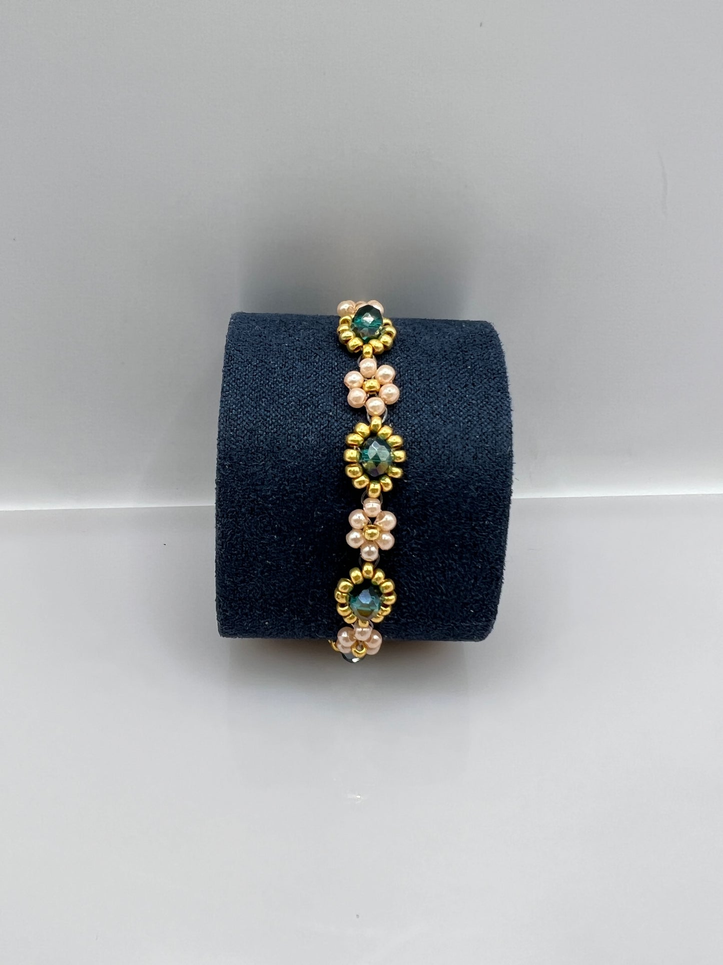 Armband "GOLD PEACH FLOWER"